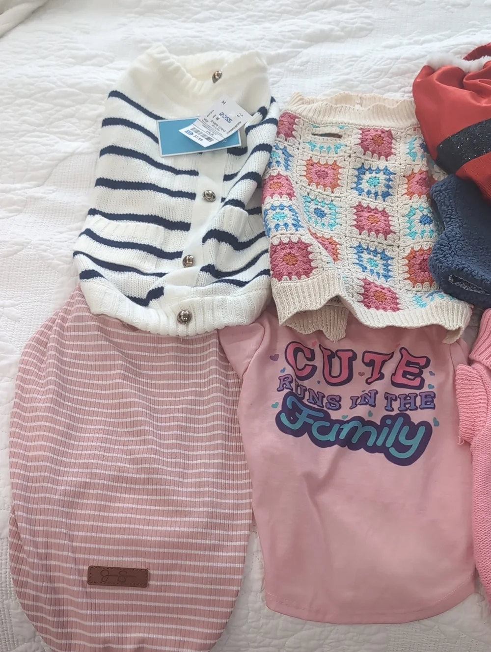 12pc Female Dog Clothes S-L
